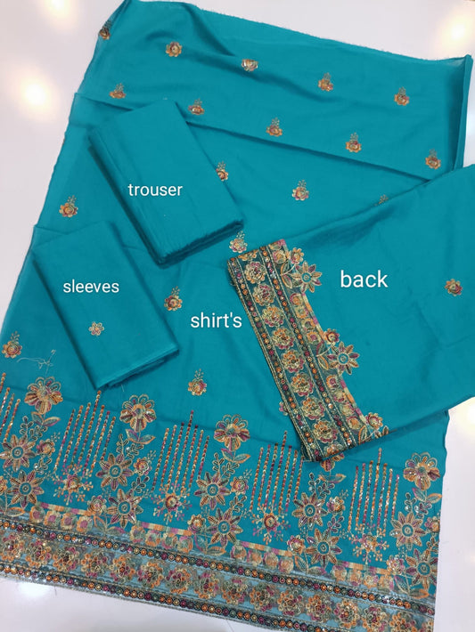Breeze Lawn 2 Pc Embroidered Suits Fancy