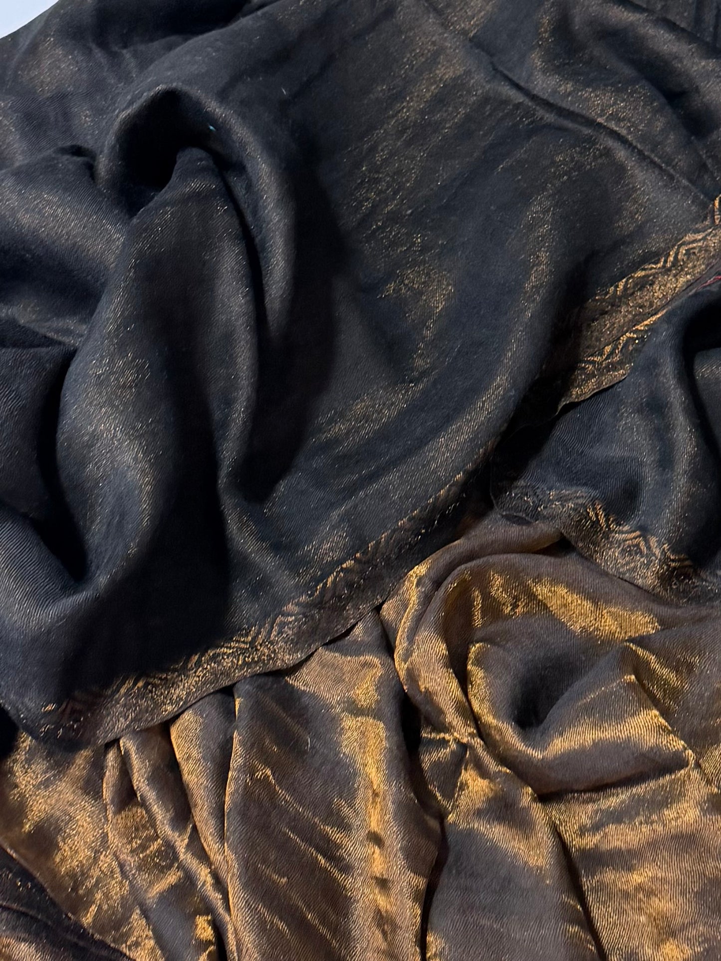 Moonlight Plain Toosh Shawl Made in Kashmir | Black