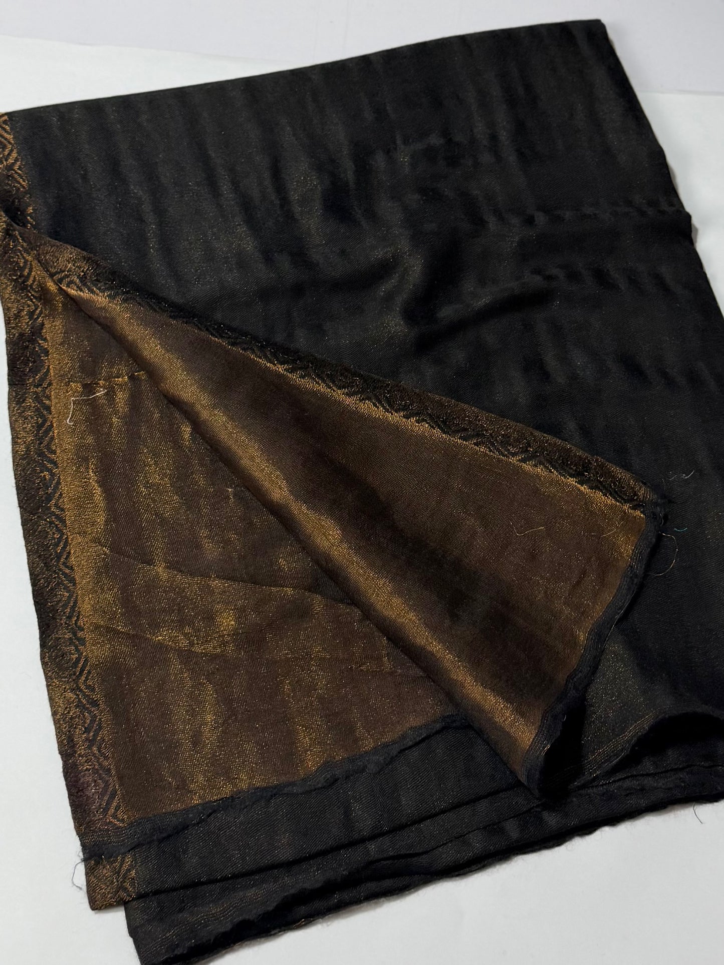 Moonlight Plain Toosh Shawl Made in Kashmir | Black