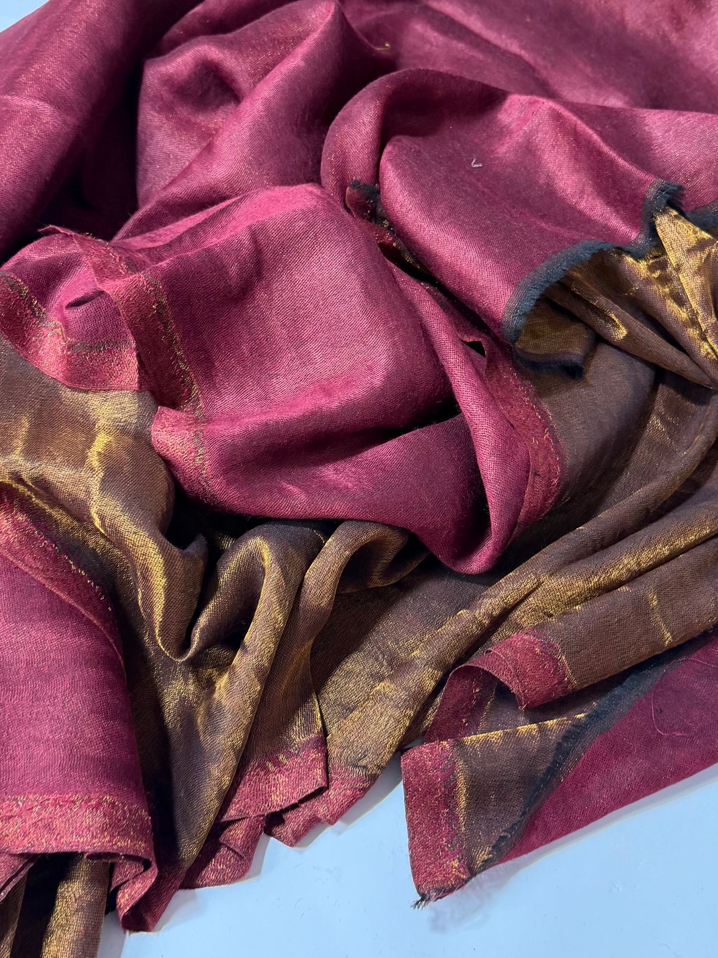 Moonlight Plain Toosh Shawl Made in Kashmir | Maroon