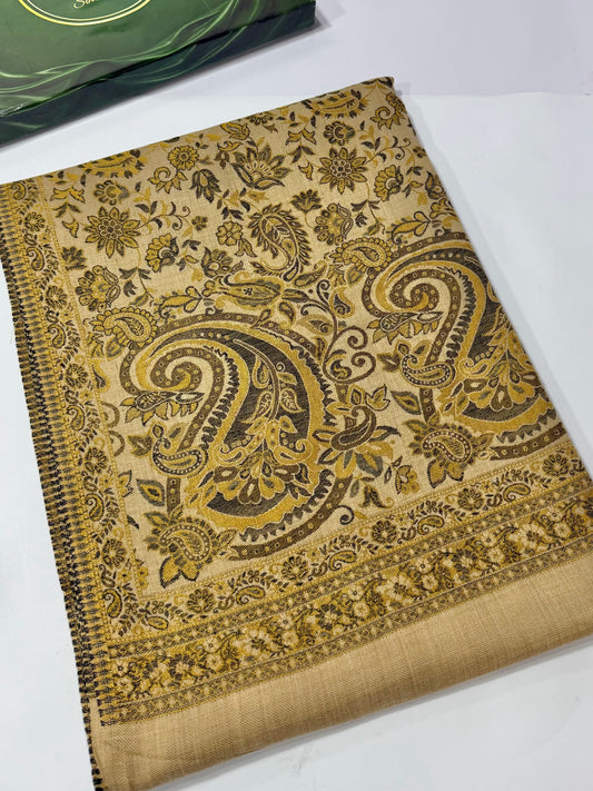 Pashmina Wool Multi Kani Shawl in Full Size | Multi Kani Work