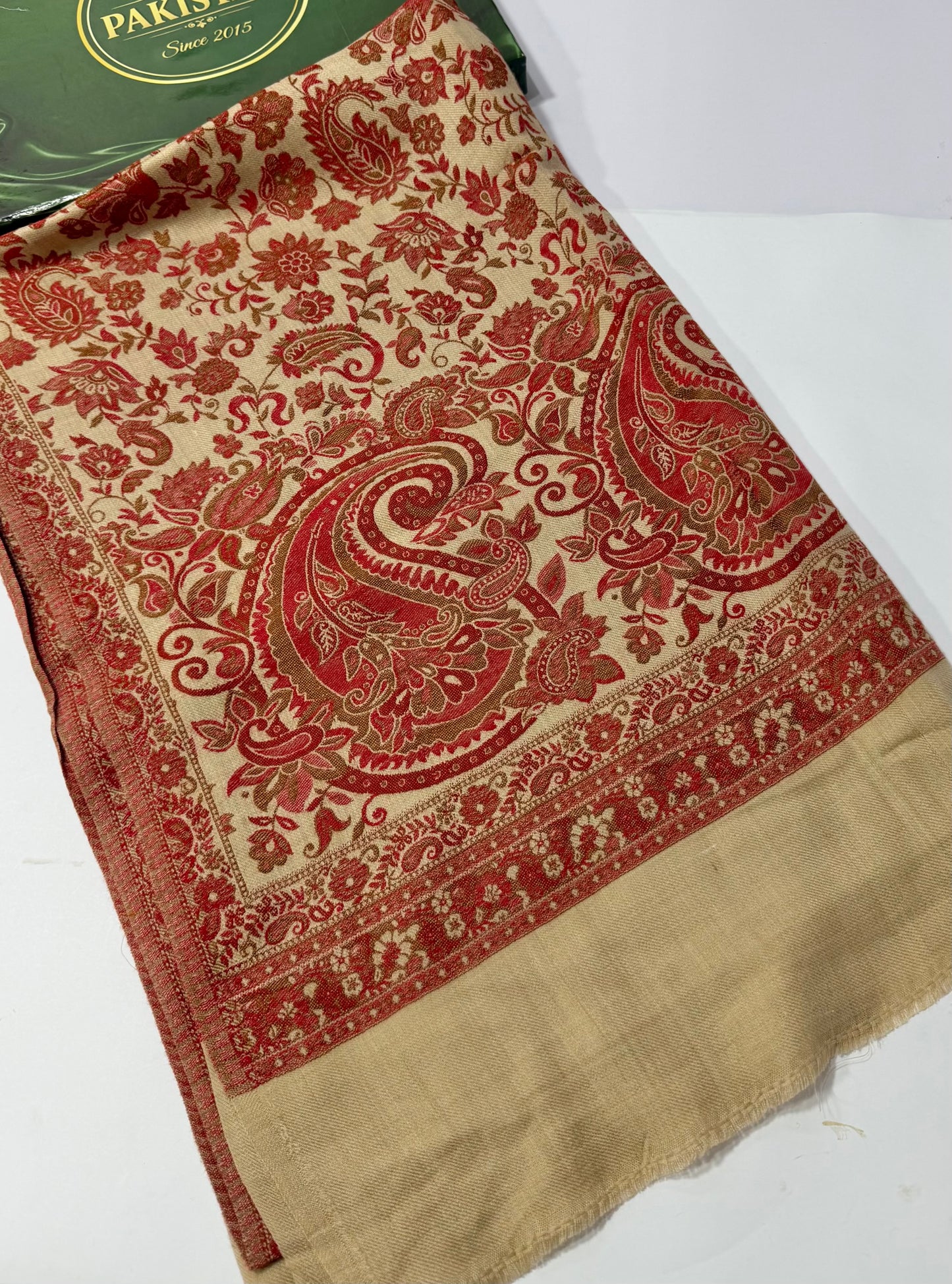 Pashmina Wool Multi Kani Shawl in Full Size | Multi Kani Work