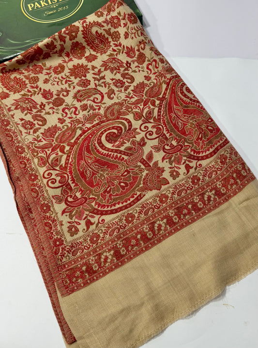 Pashmina Wool Multi Kani Shawl in Full Size | Multi Kani Work