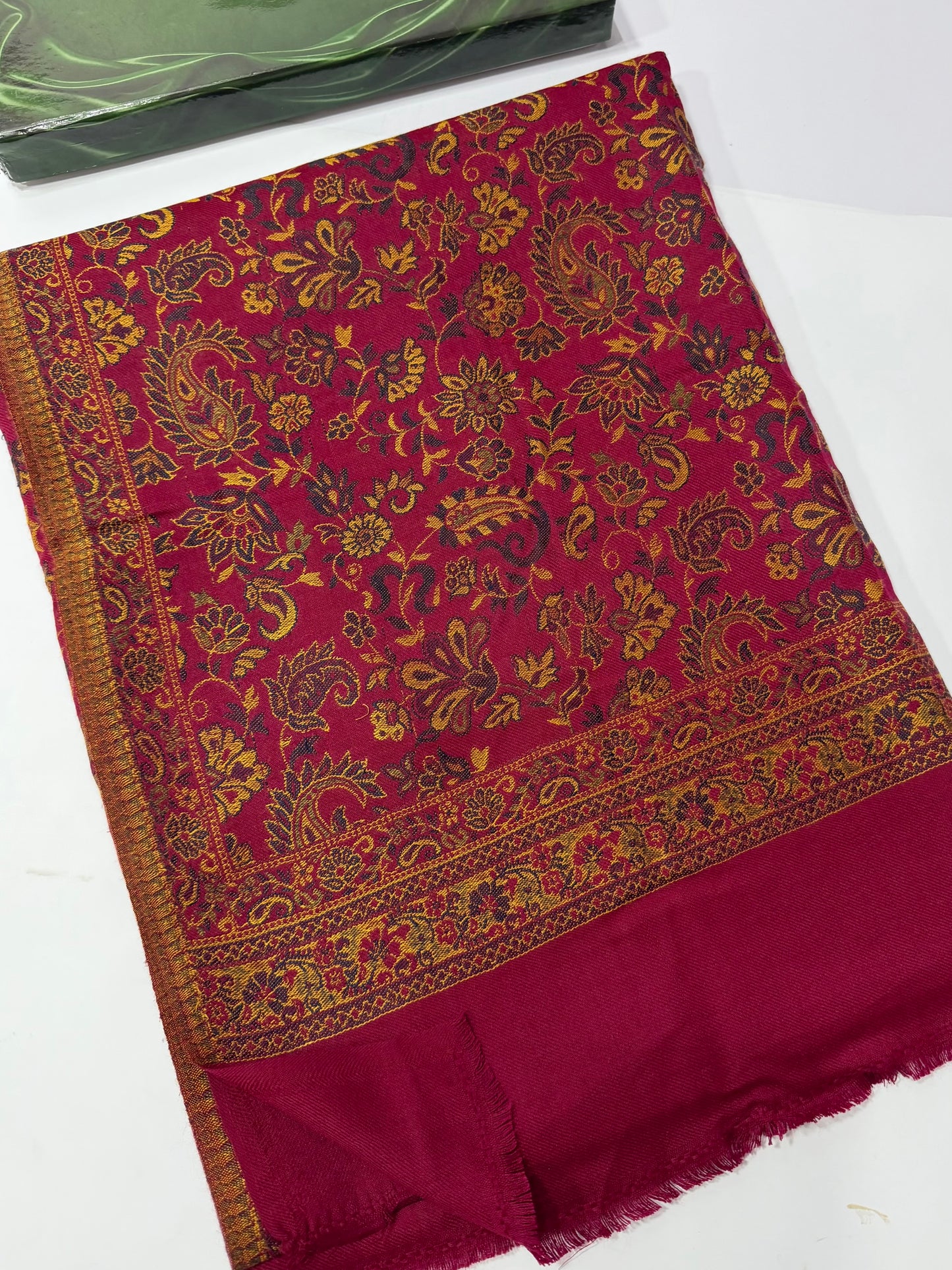 Pashmina Wool Multi Kani Shawl in Full Size | Multi Kani Work