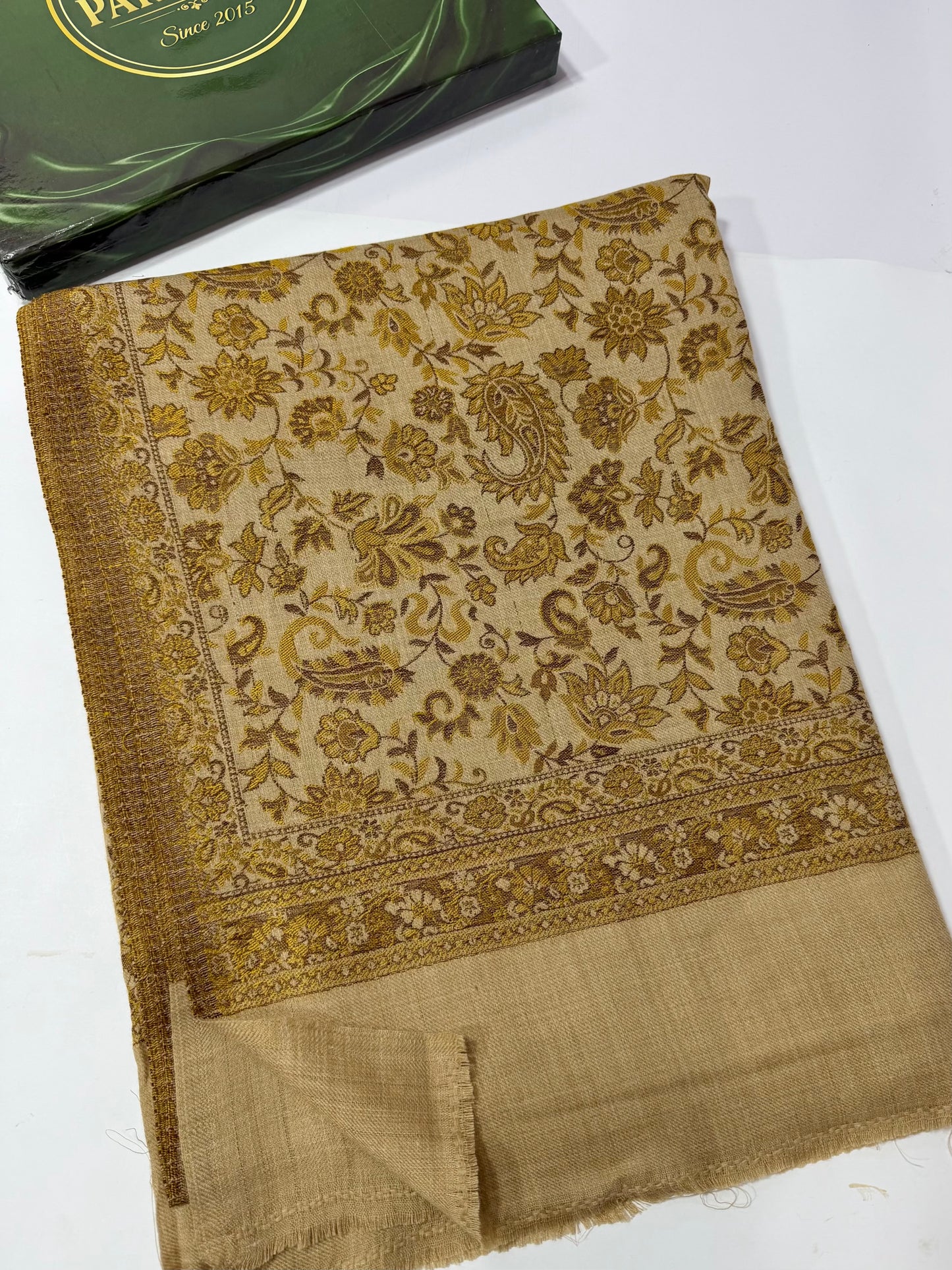 Pashmina Wool Multi Kani Shawl in Full Size | Multi Kani Work