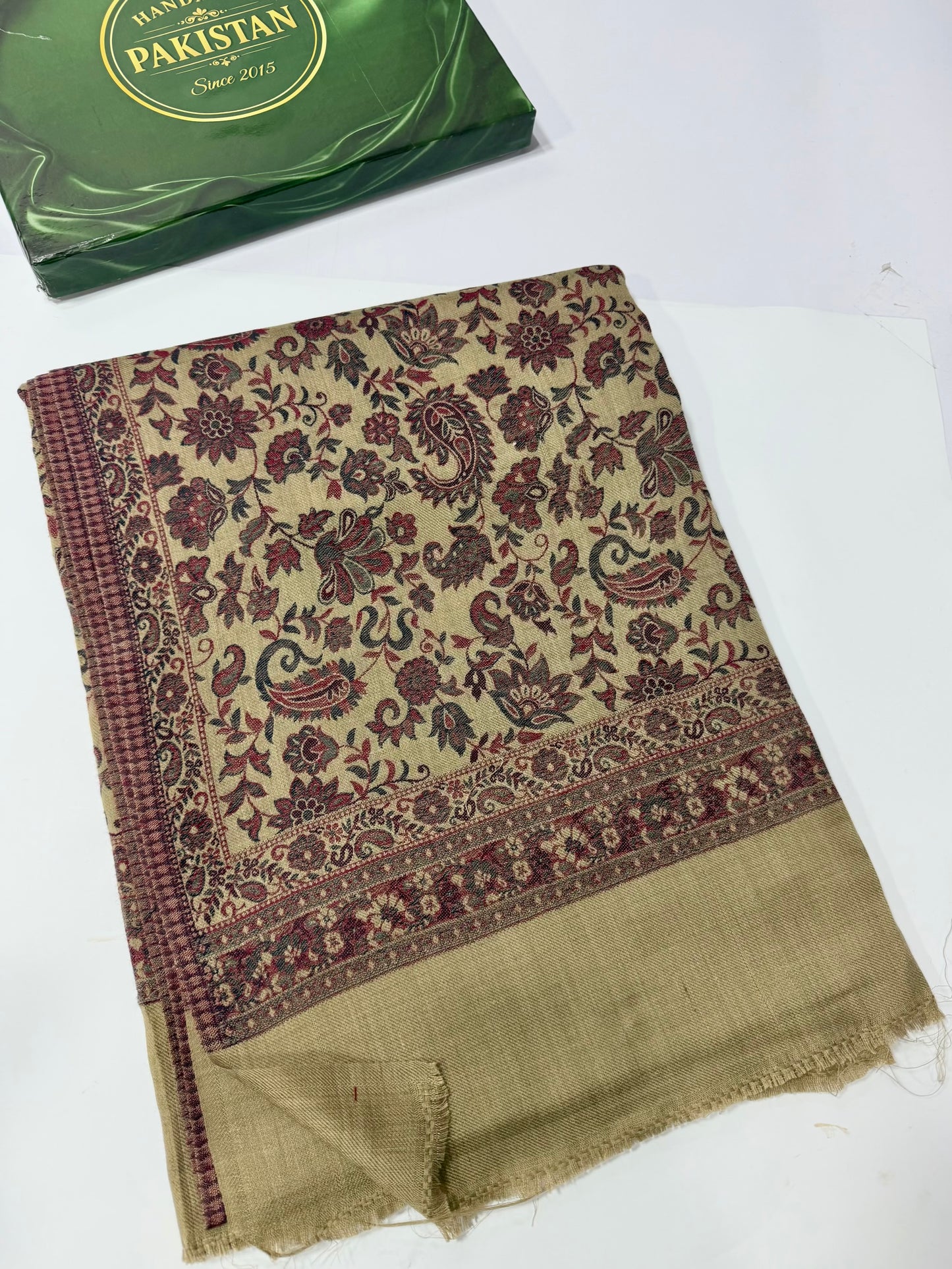 Pashmina Wool Multi Kani Shawl in Full Size | Multi Kani Work