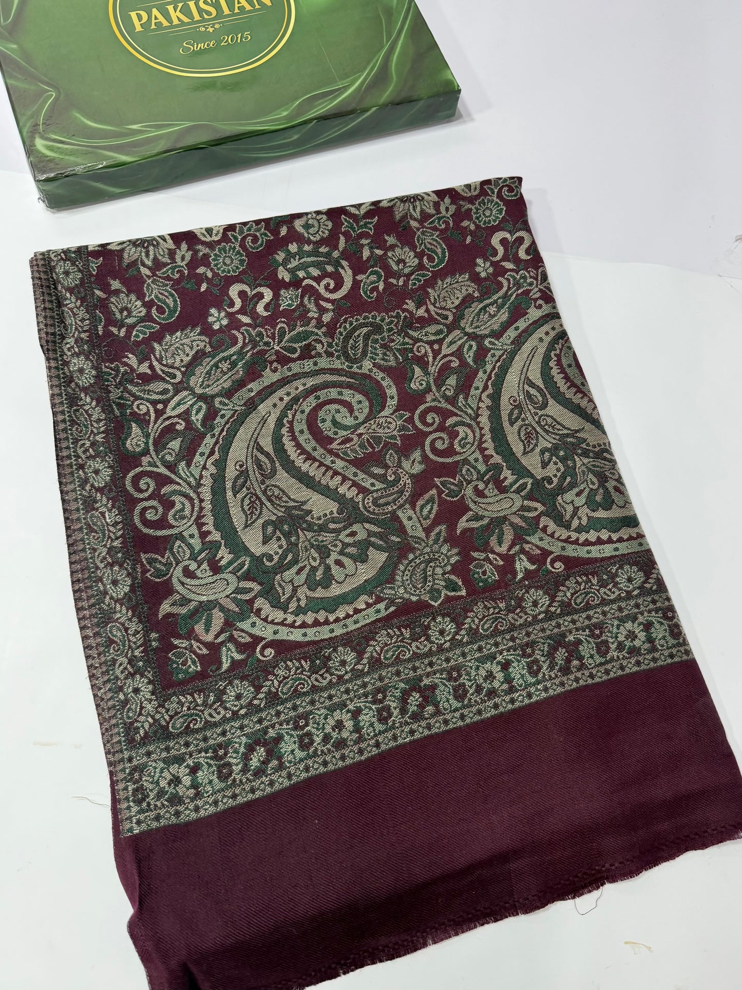 Pashmina Wool Multi Kani Shawl in Full Size | Multi Kani Work