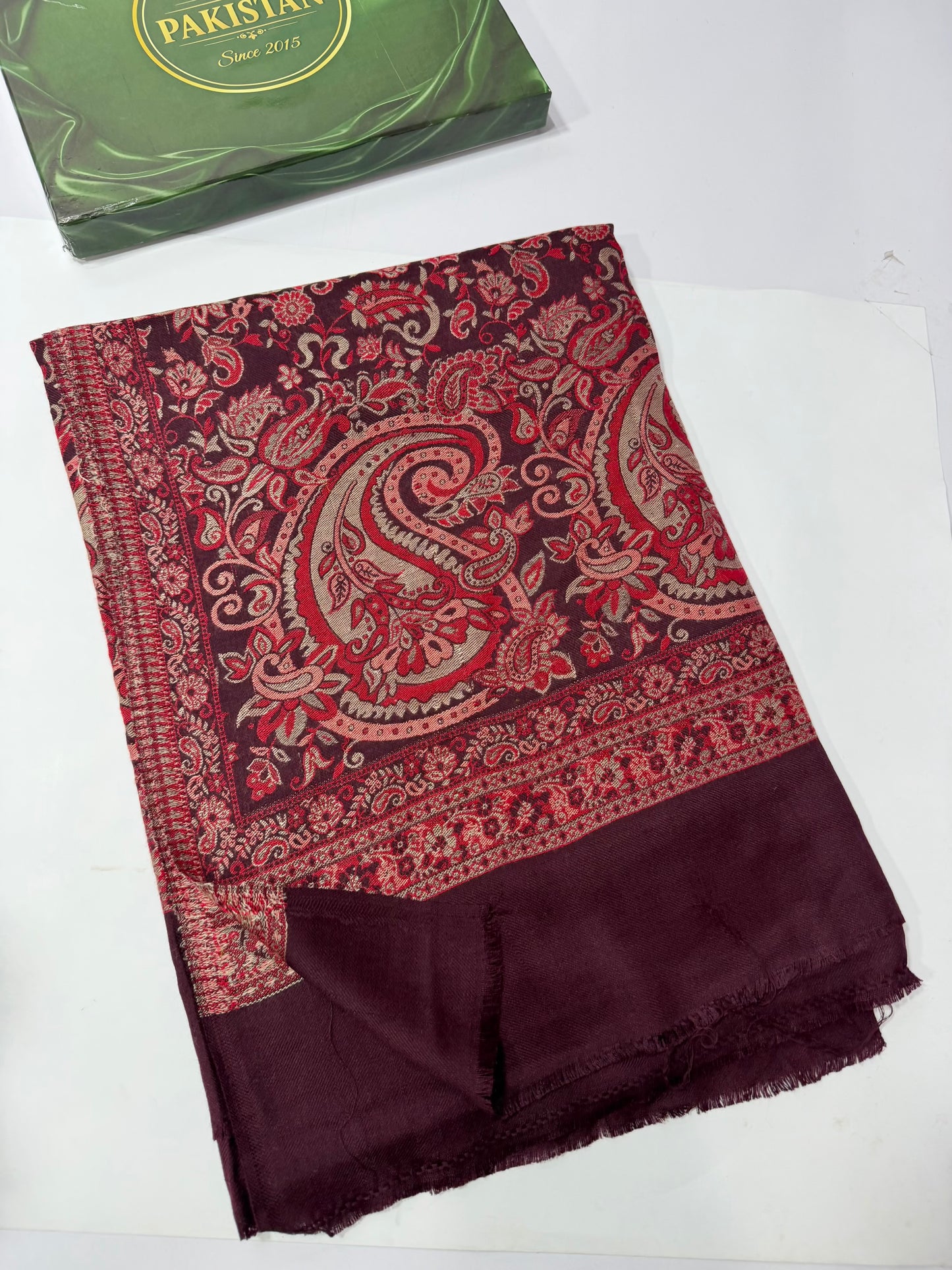 Pashmina Wool Multi Kani Shawl in Full Size | Multi Kani Work