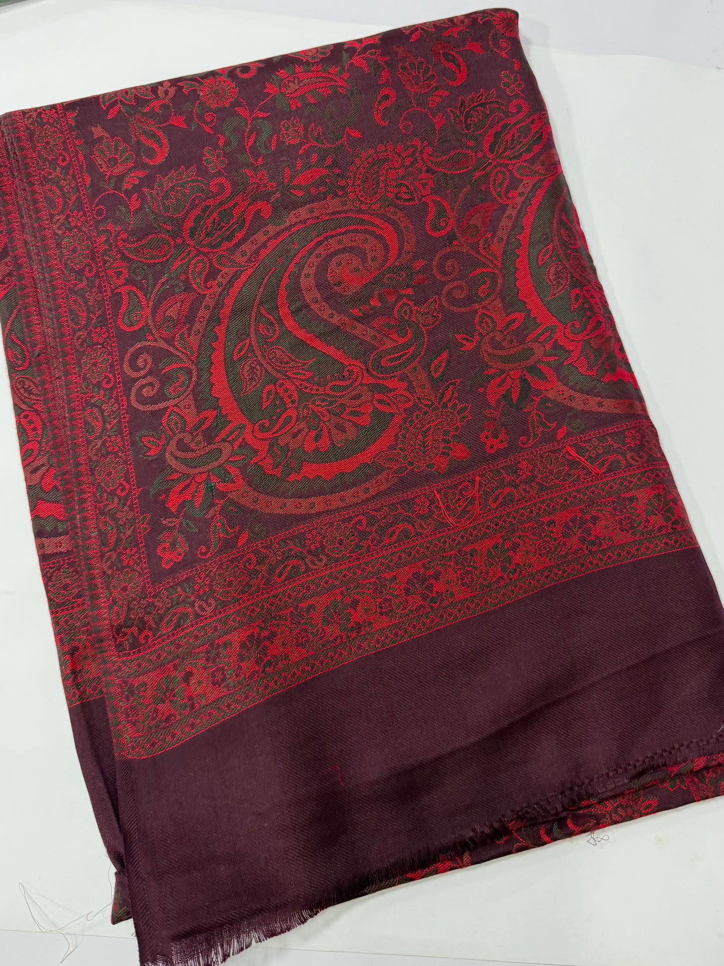Pashmina Wool Multi Kani Shawl in Full Size | Multi Kani Work