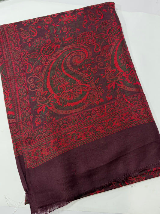 Pashmina Wool Multi Kani Shawl in Full Size | Multi Kani Work