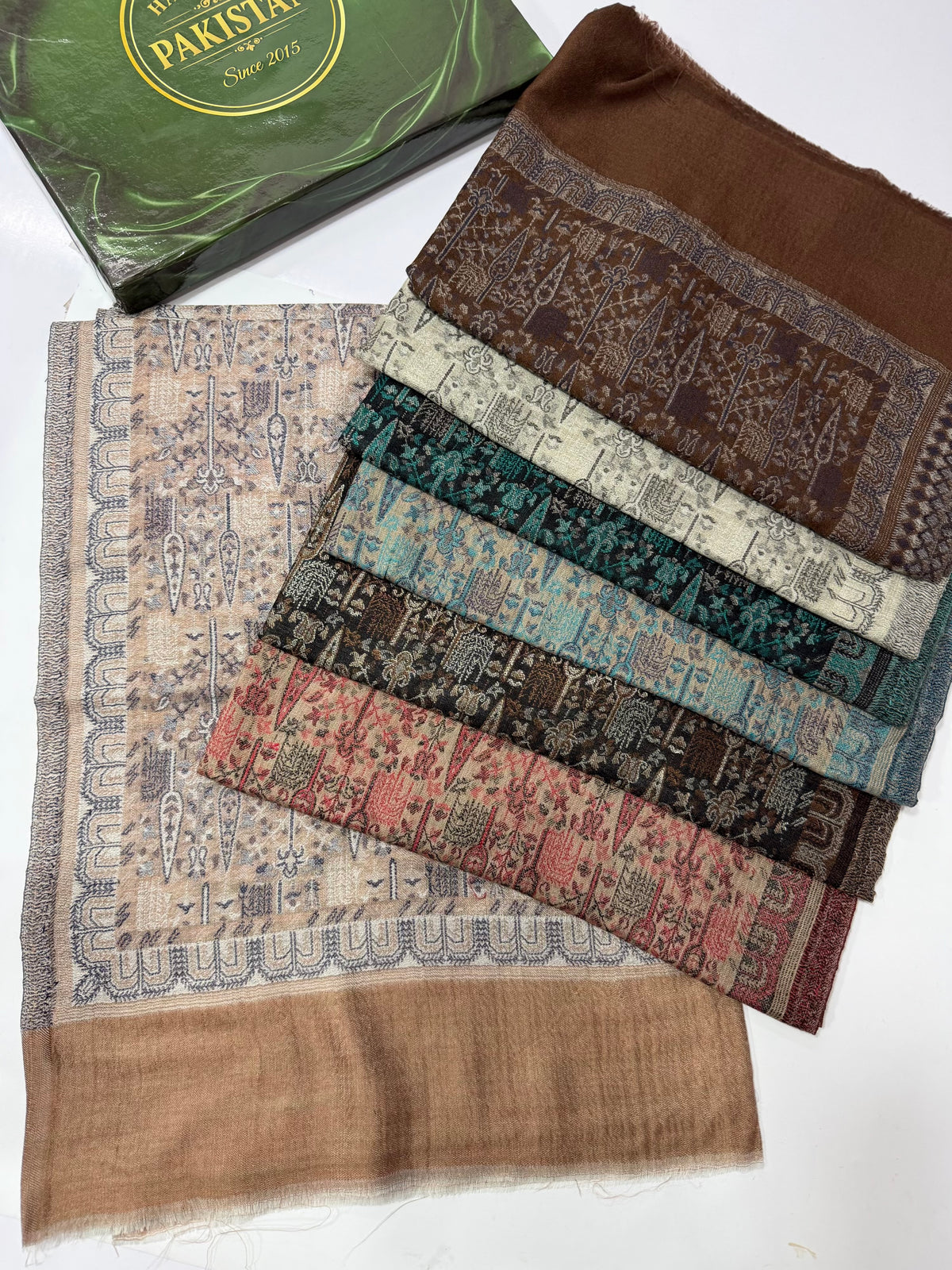 Kani Original Stole | Made in Kashmir Weaved Kani Toosh Pashmina Stole Perfect Winter Gift