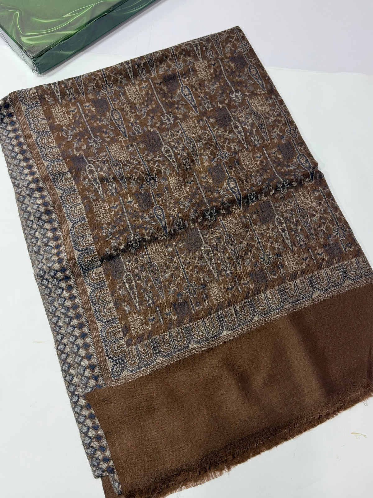 Kani Original Stole | Made in Kashmir Weaved Kani Toosh Pashmina Stole Perfect Winter Gift
