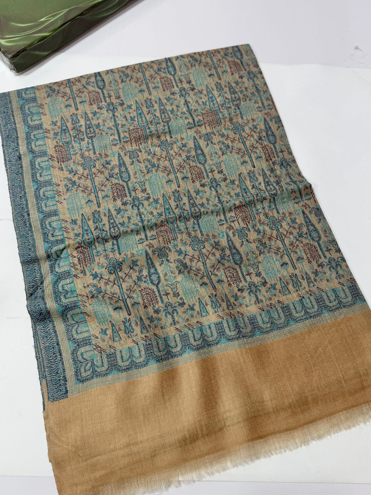 Kani Original Stole | Made in Kashmir Weaved Kani Toosh Pashmina Stole Perfect Winter Gift