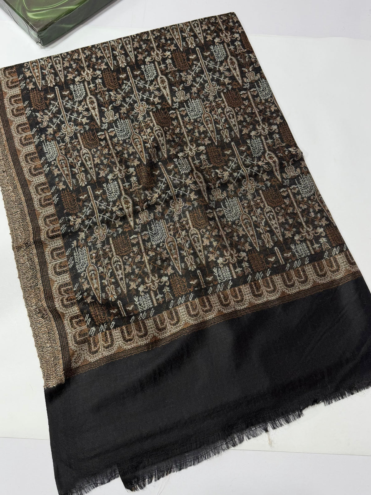 Kani Original Stole | Made in Kashmir Weaved Kani Toosh Pashmina Stole Perfect Winter Gift