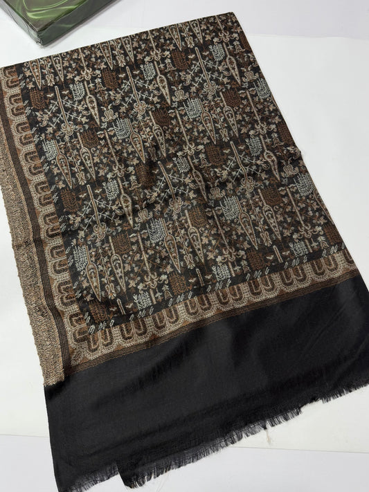 Kani Original Stole | Made in Kashmir Weaved Kani Toosh Pashmina Stole Perfect Winter Gift