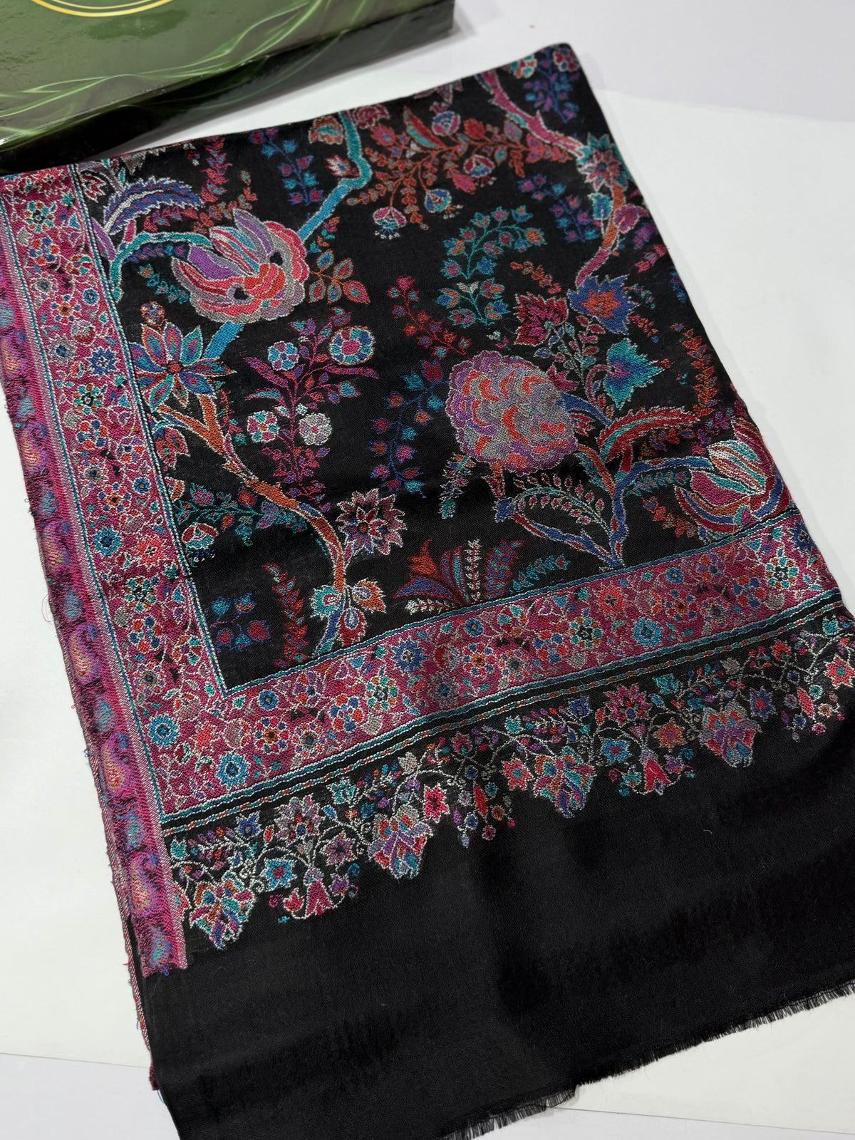 Kani Original Stole | Made in Kashmir Weaved Kani Toosh Pashmina Stole Perfect Winter Gift