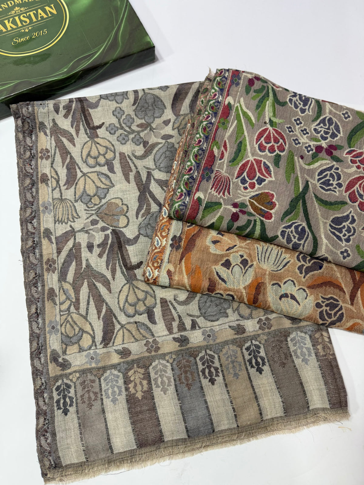 Kani Original Stole | Made in Kashmir Weaved Kani Toosh Pashmina Stole Perfect Winter Gift