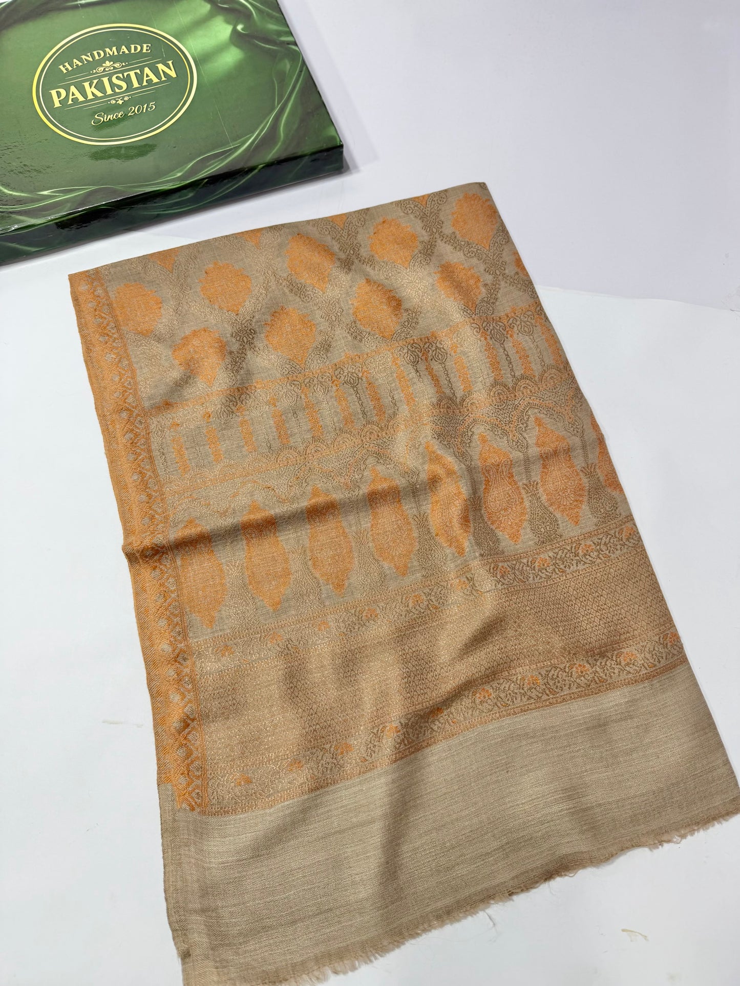 Kani Original Stole | Made in Kashmir Weaved Kani Toosh Pashmina Stole Perfect Winter Gift