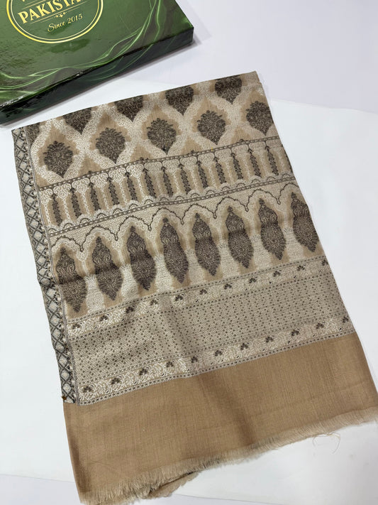 Kani Original Stole | Made in Kashmir Weaved Kani Toosh Pashmina Stole Perfect Winter Gift