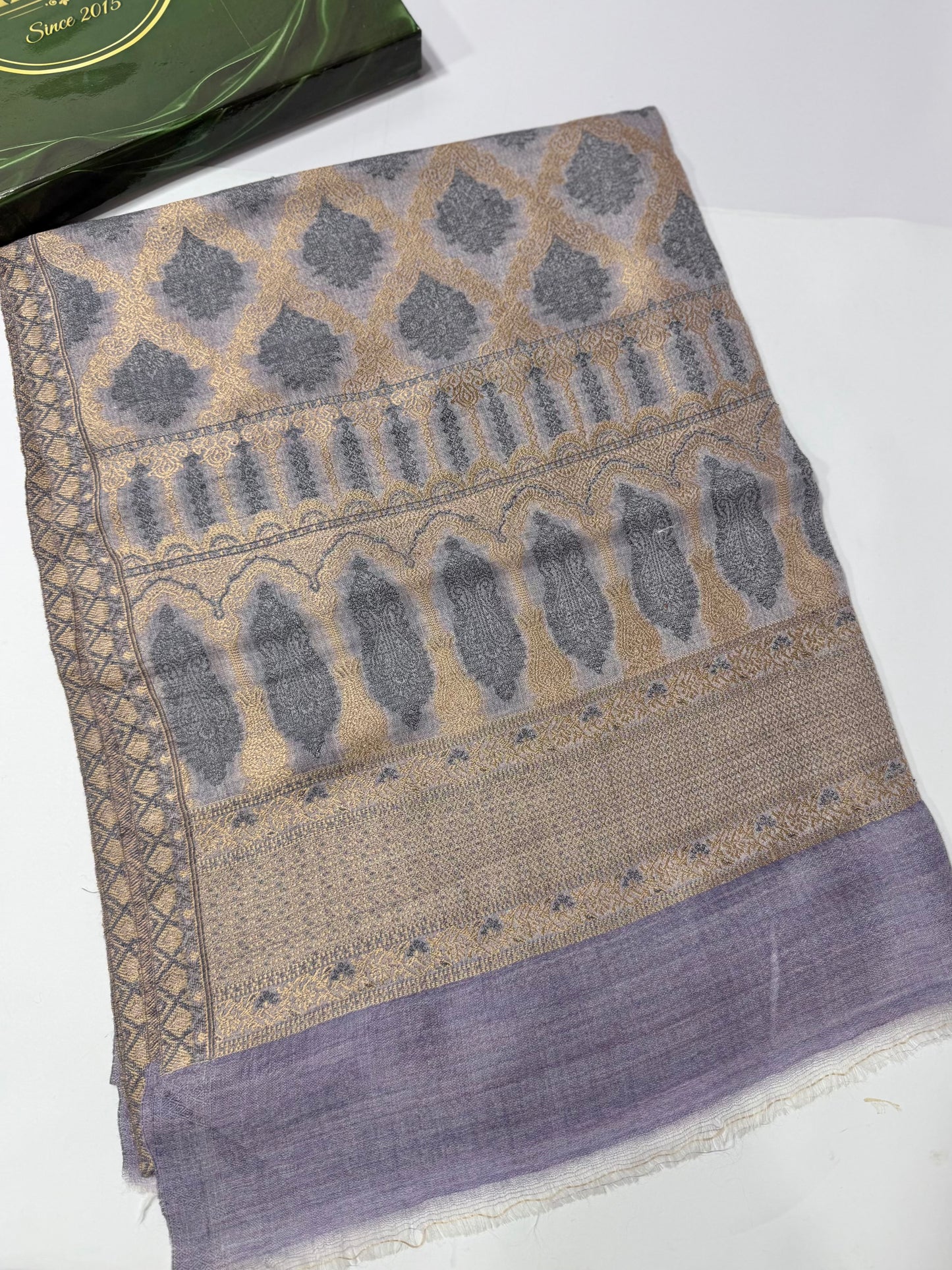 Kani Original Stole | Made in Kashmir Weaved Kani Toosh Pashmina Stole Perfect Winter Gift
