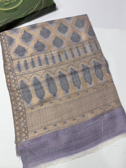 Kani Original Stole | Made in Kashmir Weaved Kani Toosh Pashmina Stole Perfect Winter Gift