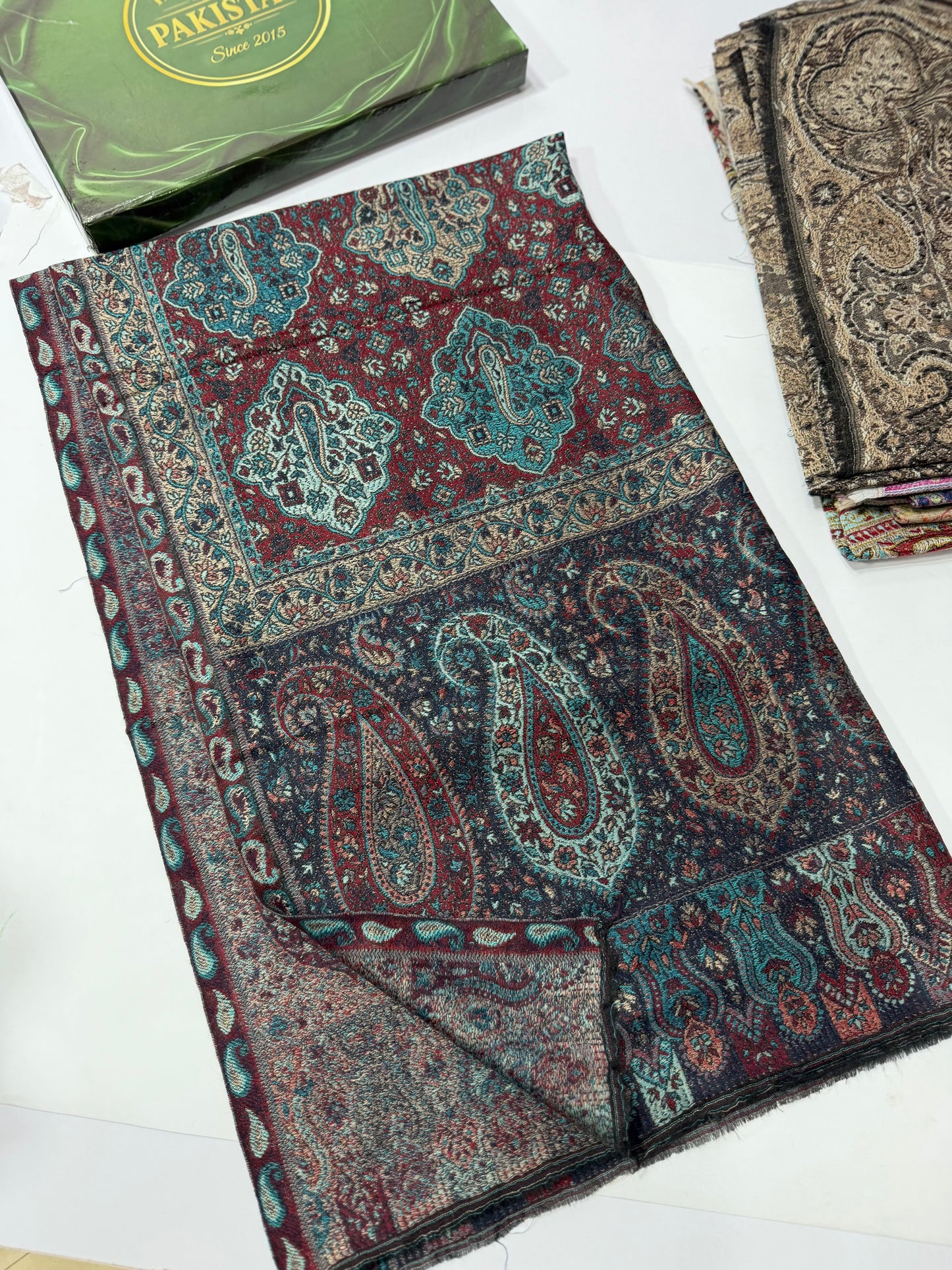 Kani Original Stole | Made in Kashmir Weaved Kani Toosh Pashmina Stole Perfect Winter Gift