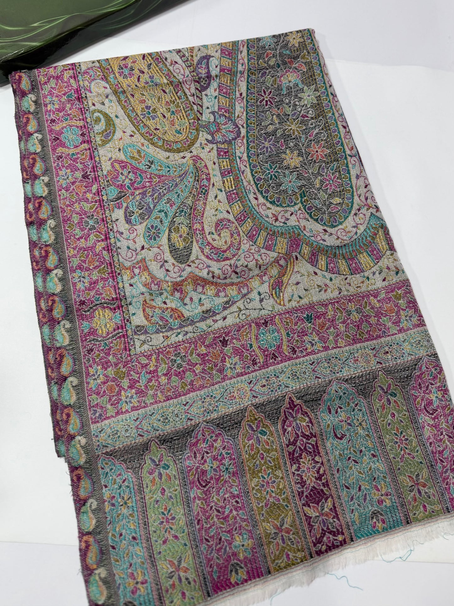 Kani Original Stole | Made in Kashmir Weaved Kani Toosh Pashmina Stole Perfect Winter Gift