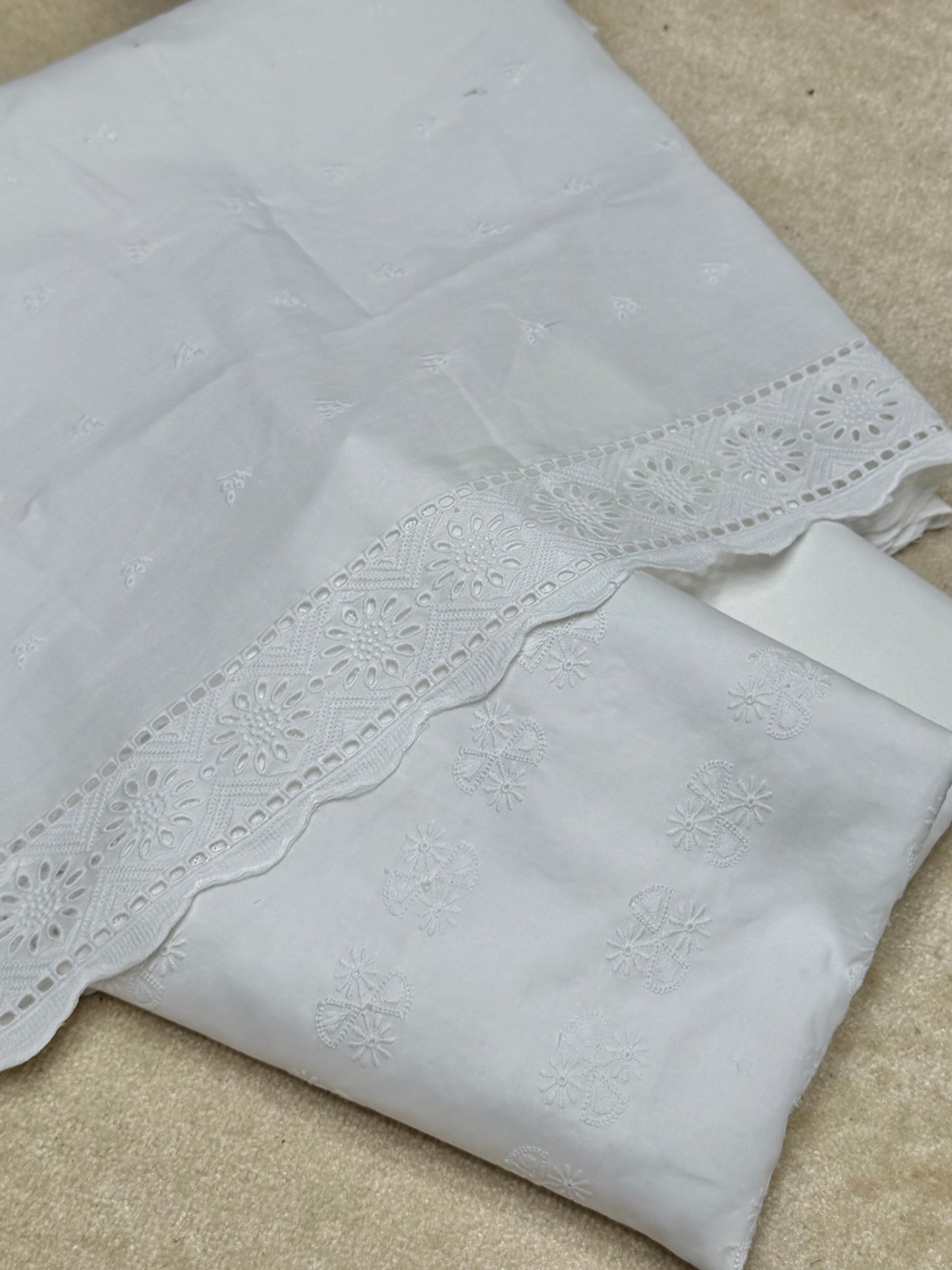 3 Piece Allover Chikankari Lawn Suit | Lawn Embroidered Dupatta