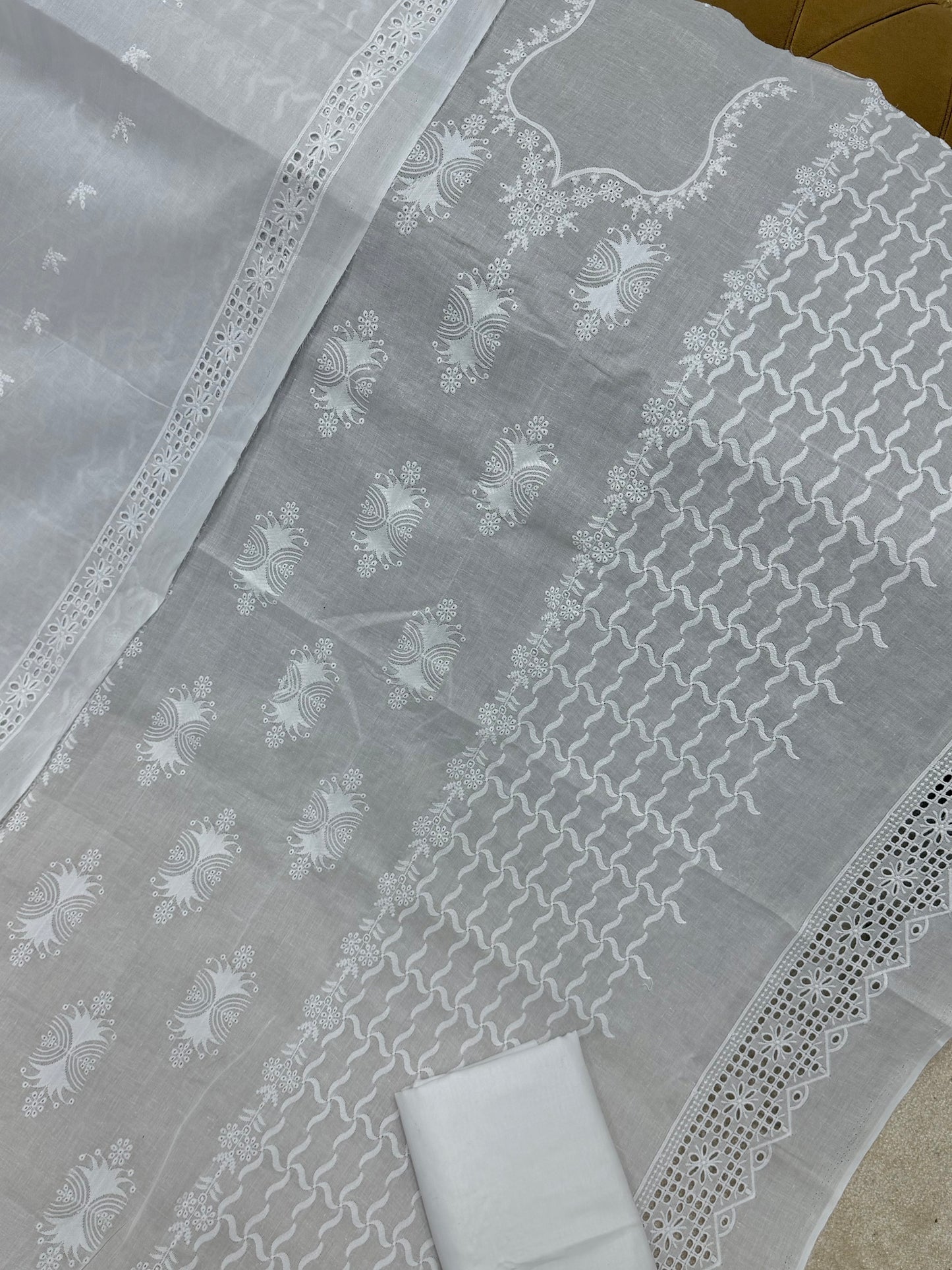 3 Piece Gala Daman Chikankari Lawn Suit | Lawn Embroidered Dupatta