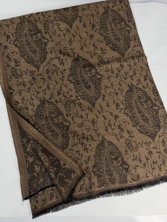 Plain Self Toosh Shawl | Self Design Plain Kashmiri Pure Shawl Perfect Gift | Dark Skin Grey
