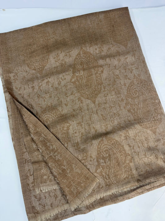 Plain Self Toosh Shawl | Self Design Plain Kashmiri Pure Shawl Perfect Gift | Dark Skin