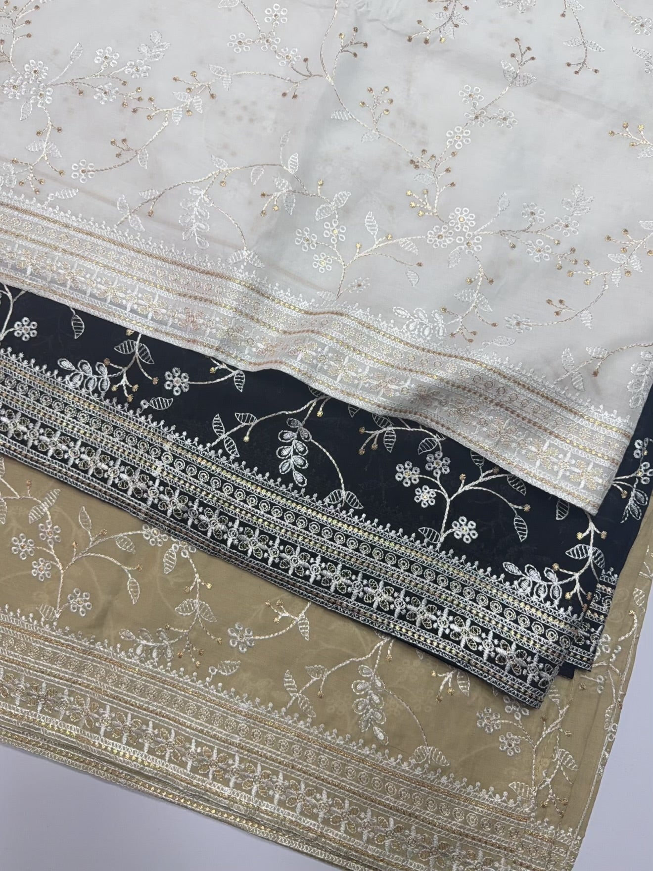 Lawn Shawl | Fine Thread Work Pure Lawn Shawl | Skin