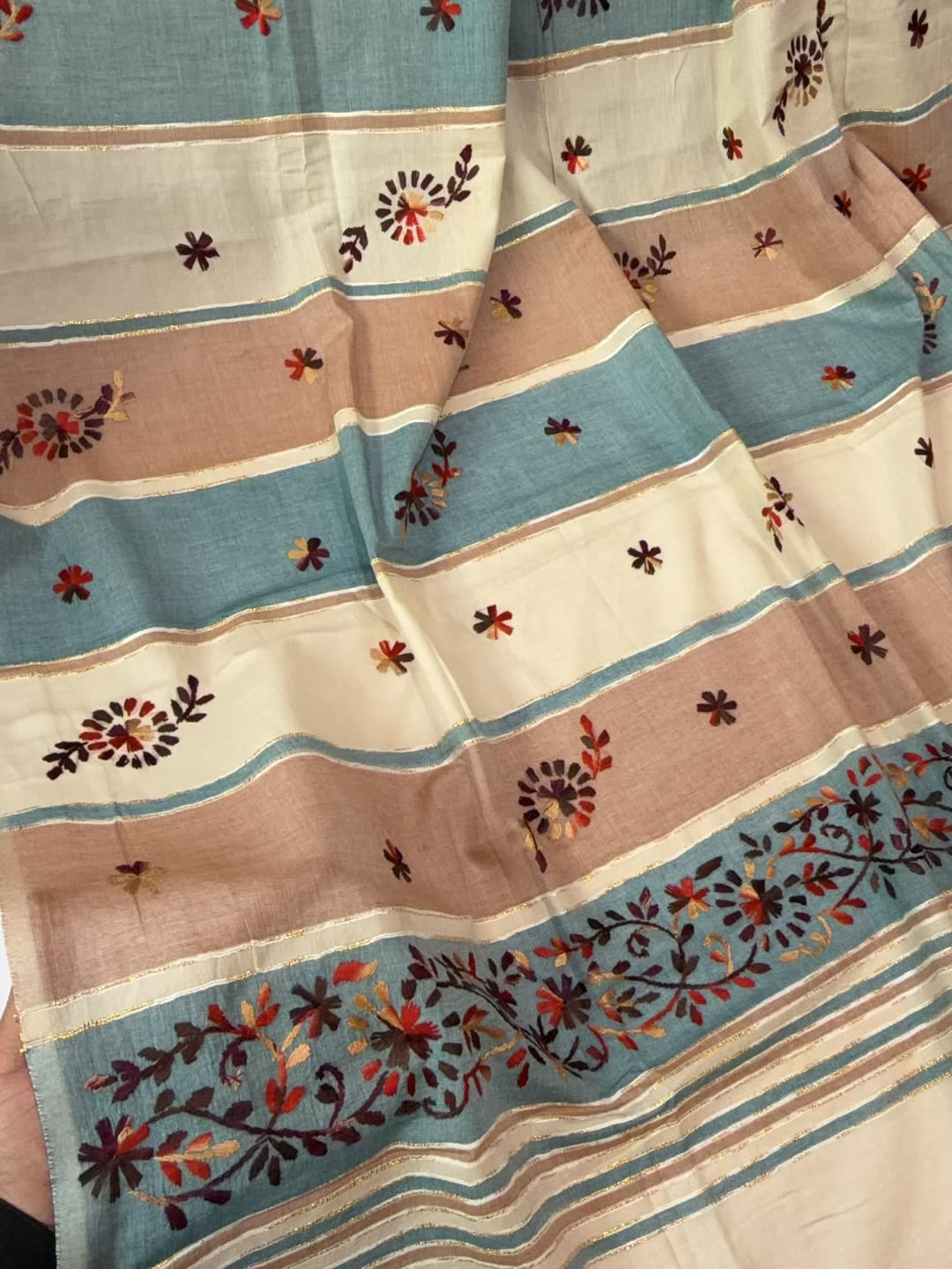 Handmade Lawn Shawl | Fine Thread Work Pure Lawn Shawl
