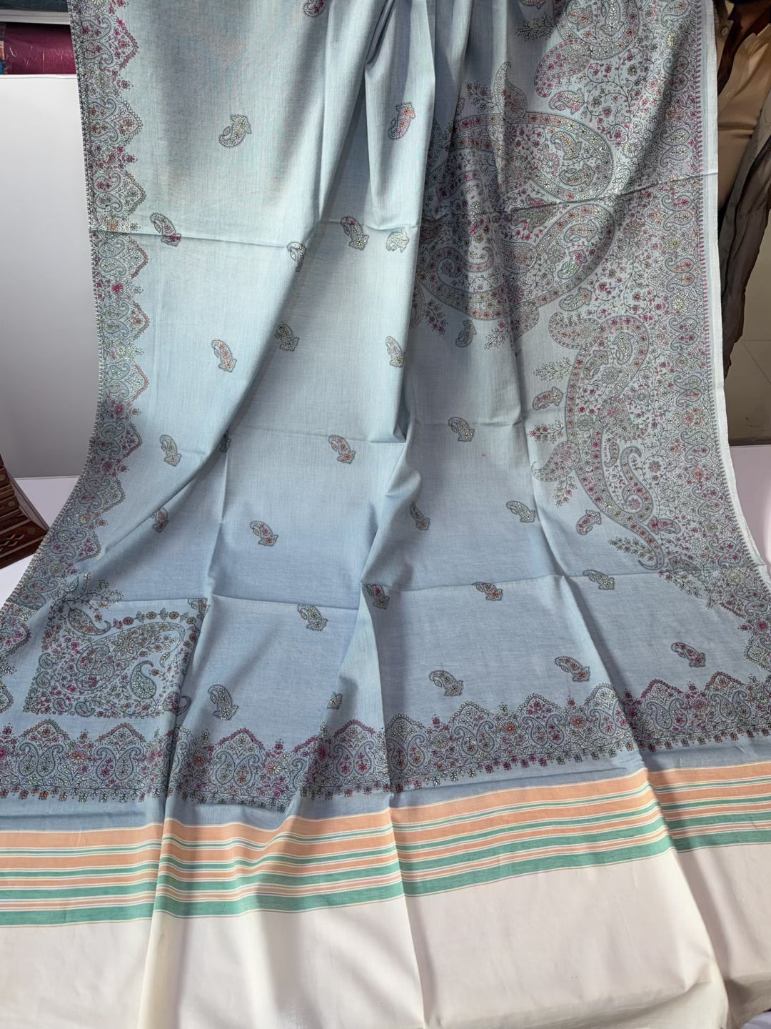 Handmade Lawn Shawl | Fine Thread Work Pure Lawn Shawl