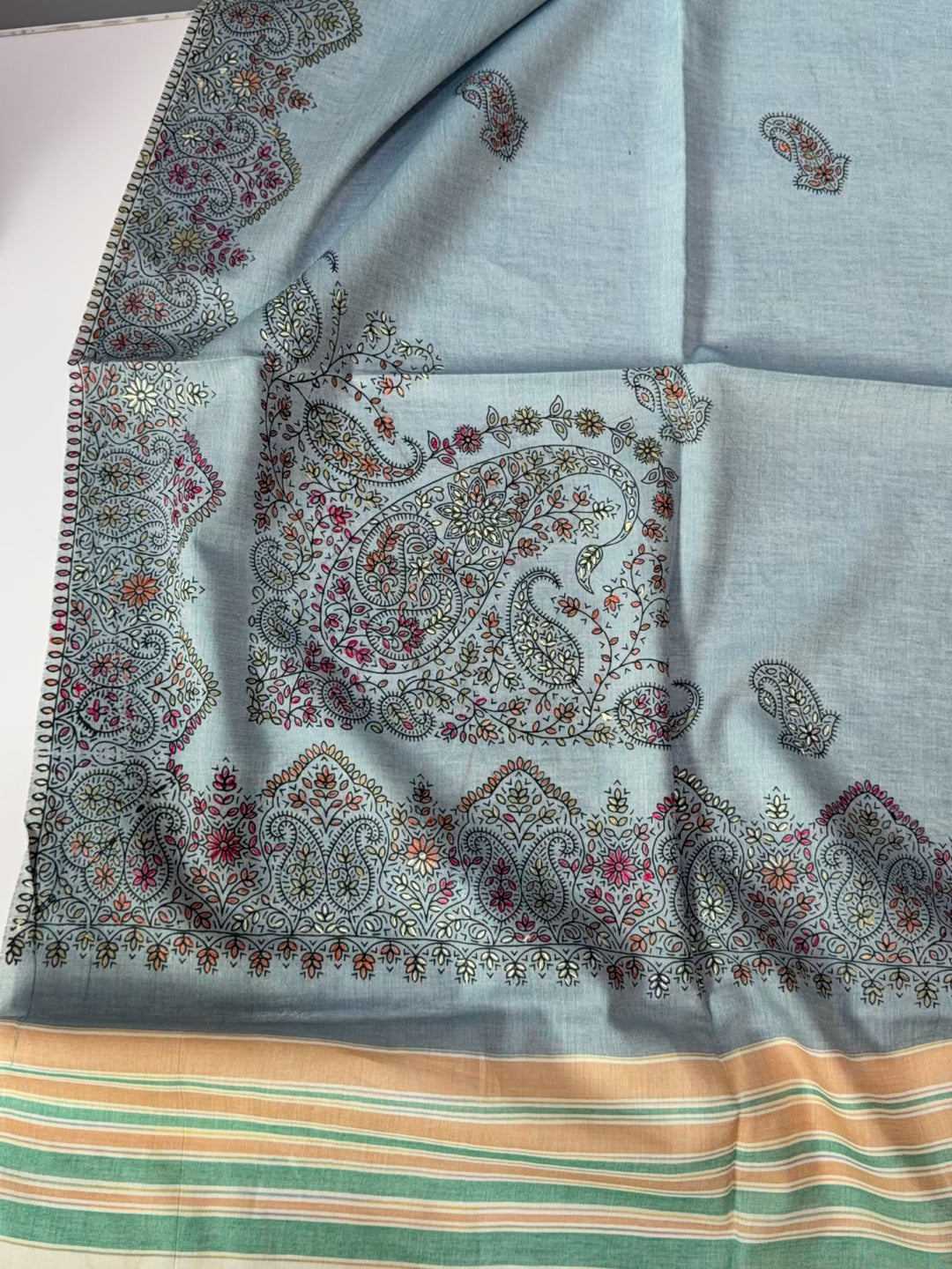 Handmade Lawn Shawl | Fine Thread Work Pure Lawn Shawl