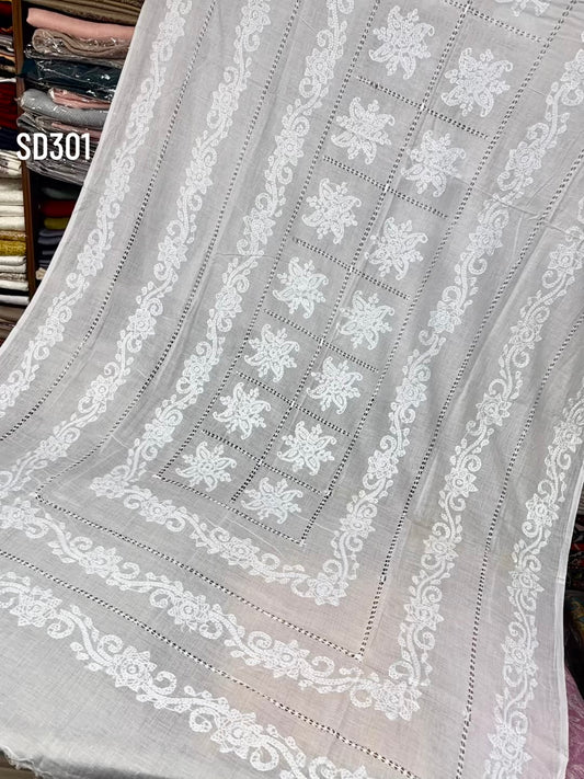 Shadow Work Beautiful Handmade Dupatta Shawl Perfect Gift | SD301