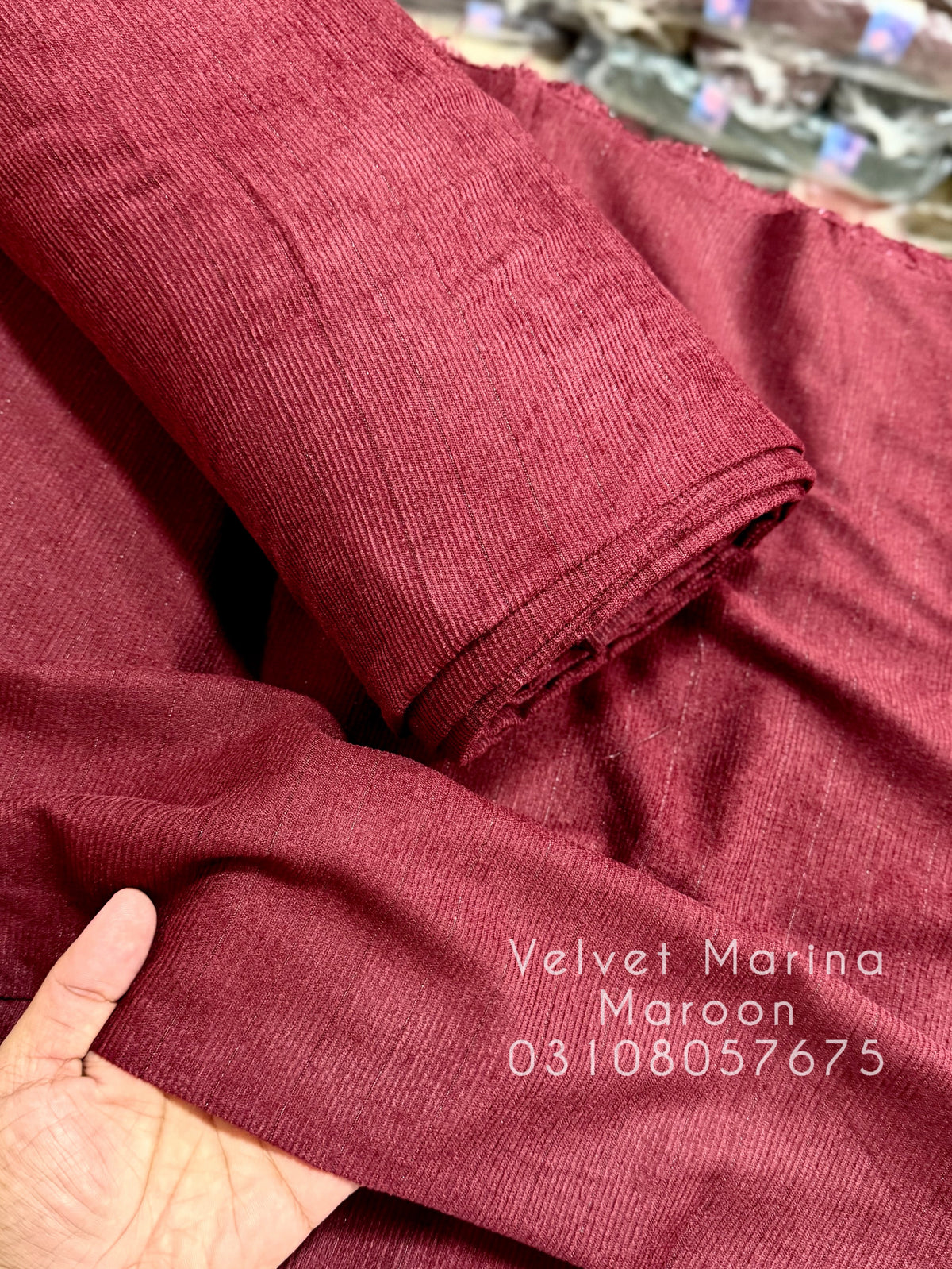Allover Marina Khaddi Made Velvet Lining Suit | 2 Piece 5 Meters Suit Perfect Gift | Maroon