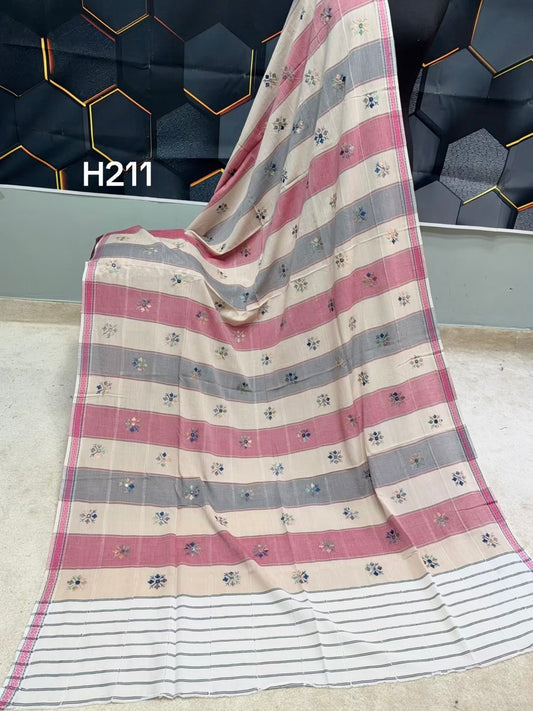 Handmade Lawn Shawl | Fine Thread Work Pure Lawn Shawl H211