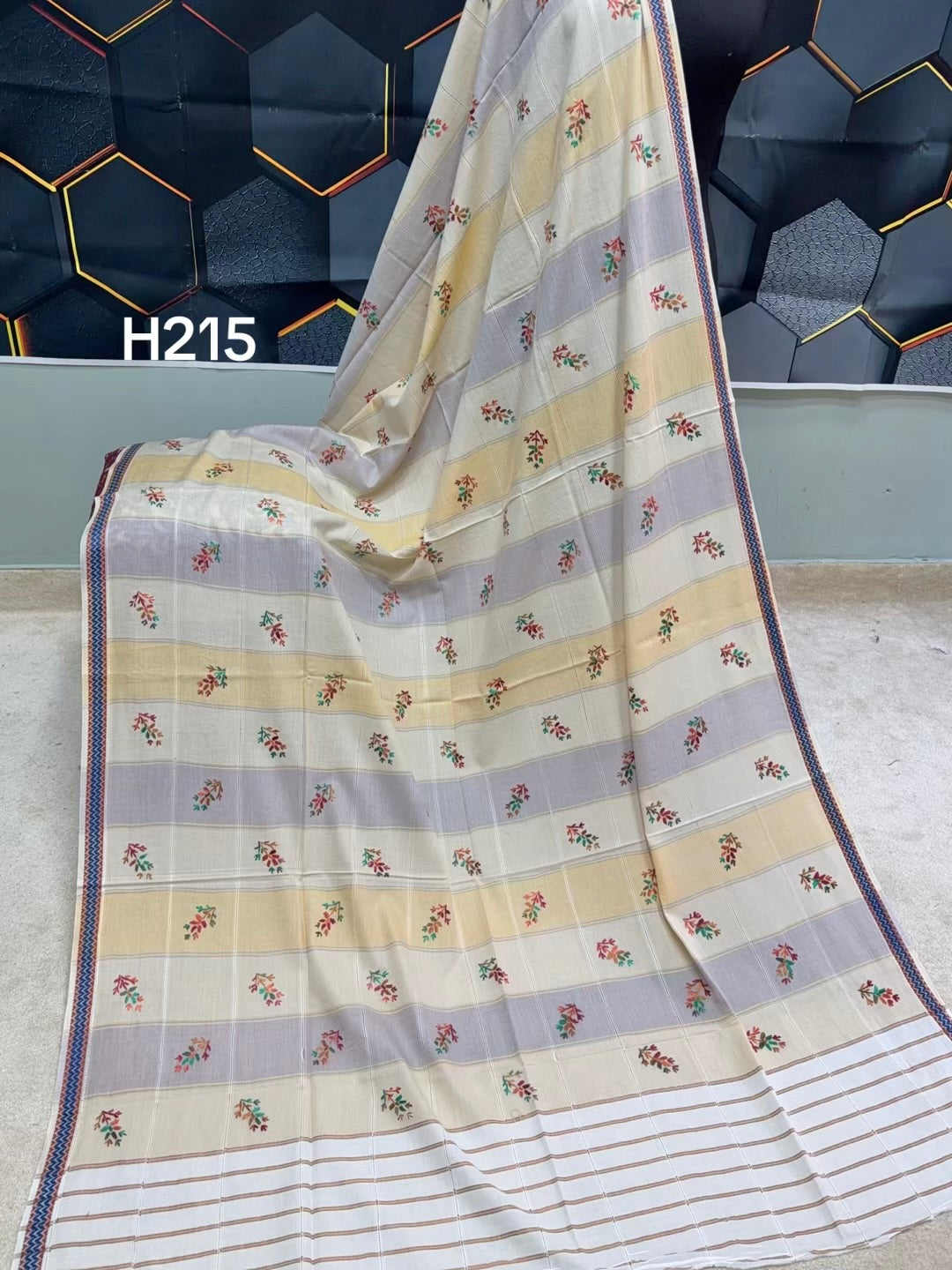 Handmade Lawn Shawl | Fine Thread Work Pure Lawn Shawl H215