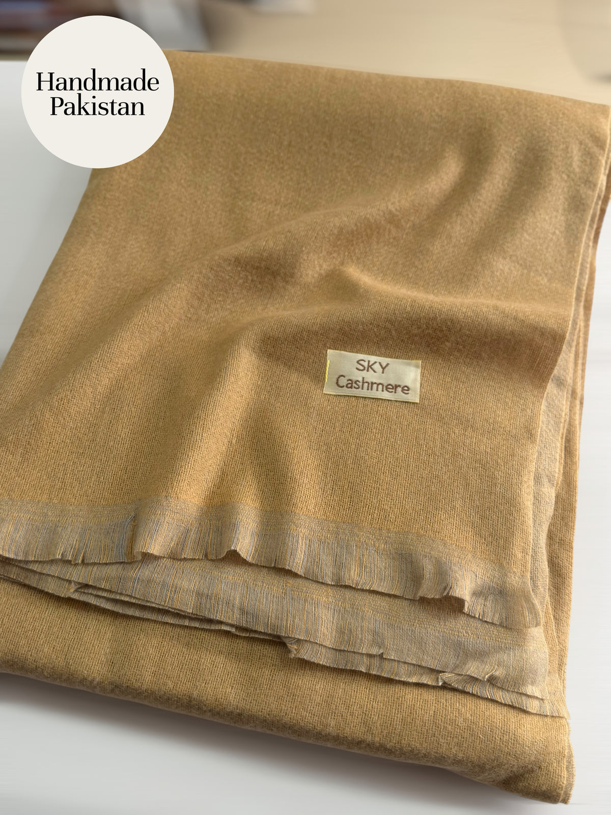 Sky Cashmere Plain Pashmina Shawl Perfect Soft Material for Winter | Skin