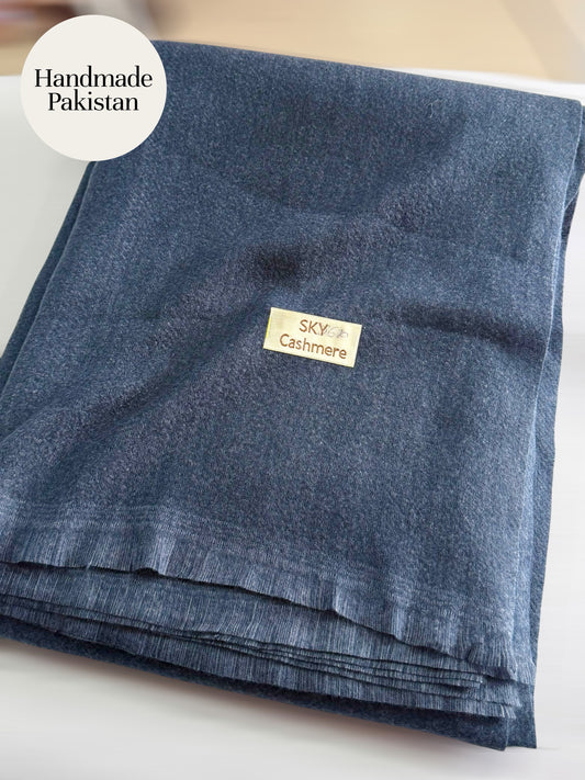 Sky Cashmere Plain Pashmina Shawl Perfect Soft Material for Winter | Blue