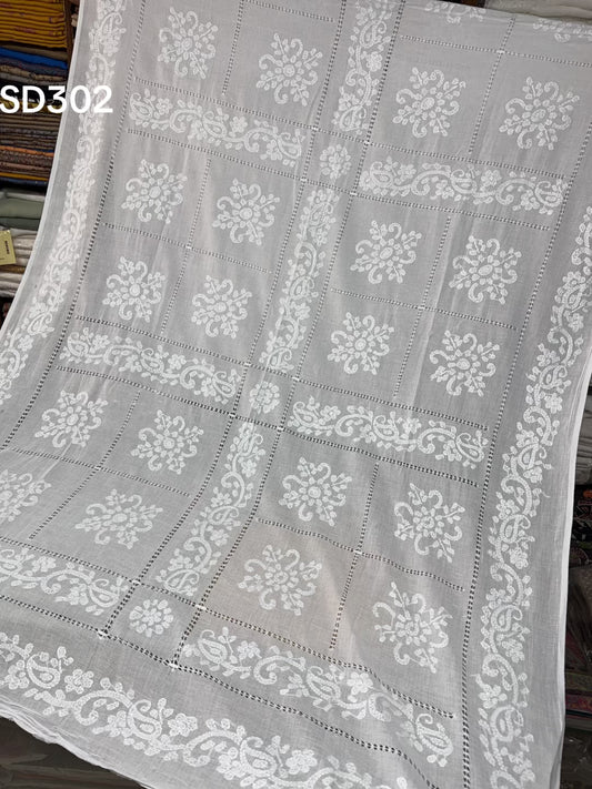 Shadow Work Beautiful Handmade Dupatta Shawl Perfect Gift | SD302