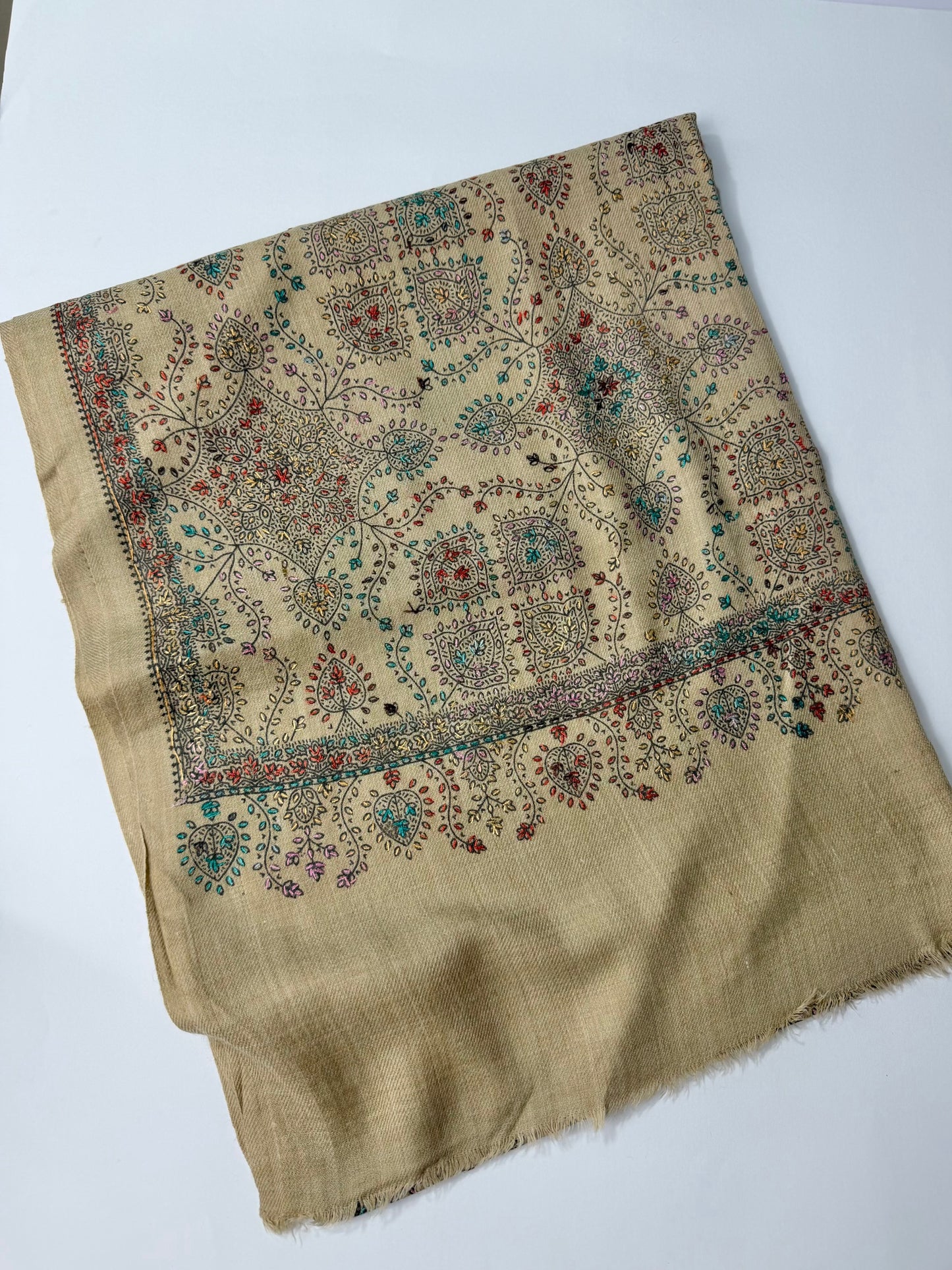 Pashmina Stole | Print and Embroidery in Sale Price Perfect for Gifts | Skin