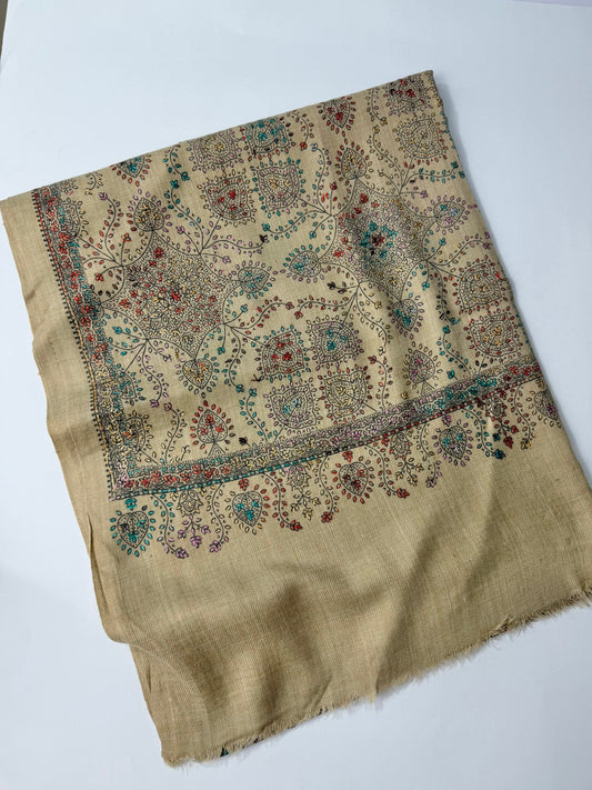 Pashmina Stole | Print and Embroidery in Sale Price Perfect for Gifts | Skin