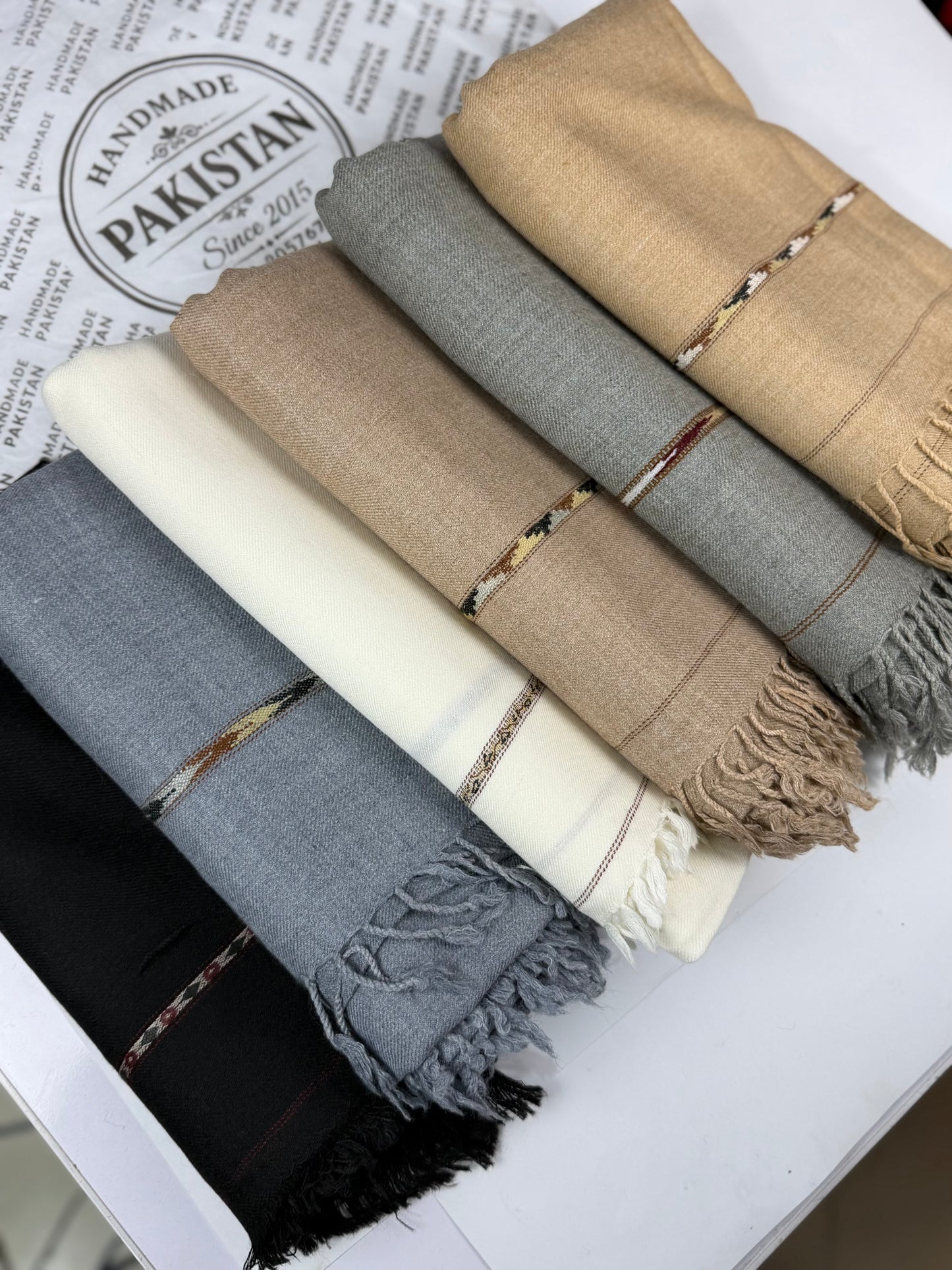 Gents Shawl | Pure, Fine and Soft Wool Islampur Swat Khaddi Made Shawl Perfect Gift | Jet Black