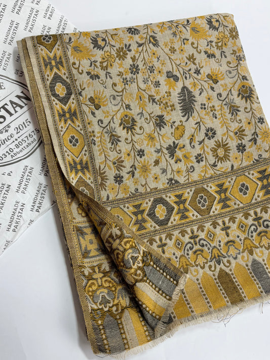 Pashmina Wool Kani Multi Color Shawl in Full Size  | Skin