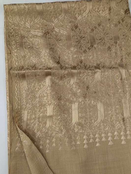 Pashmina Full Embroidered Shawl Nalki Jaal | Skin on Skin