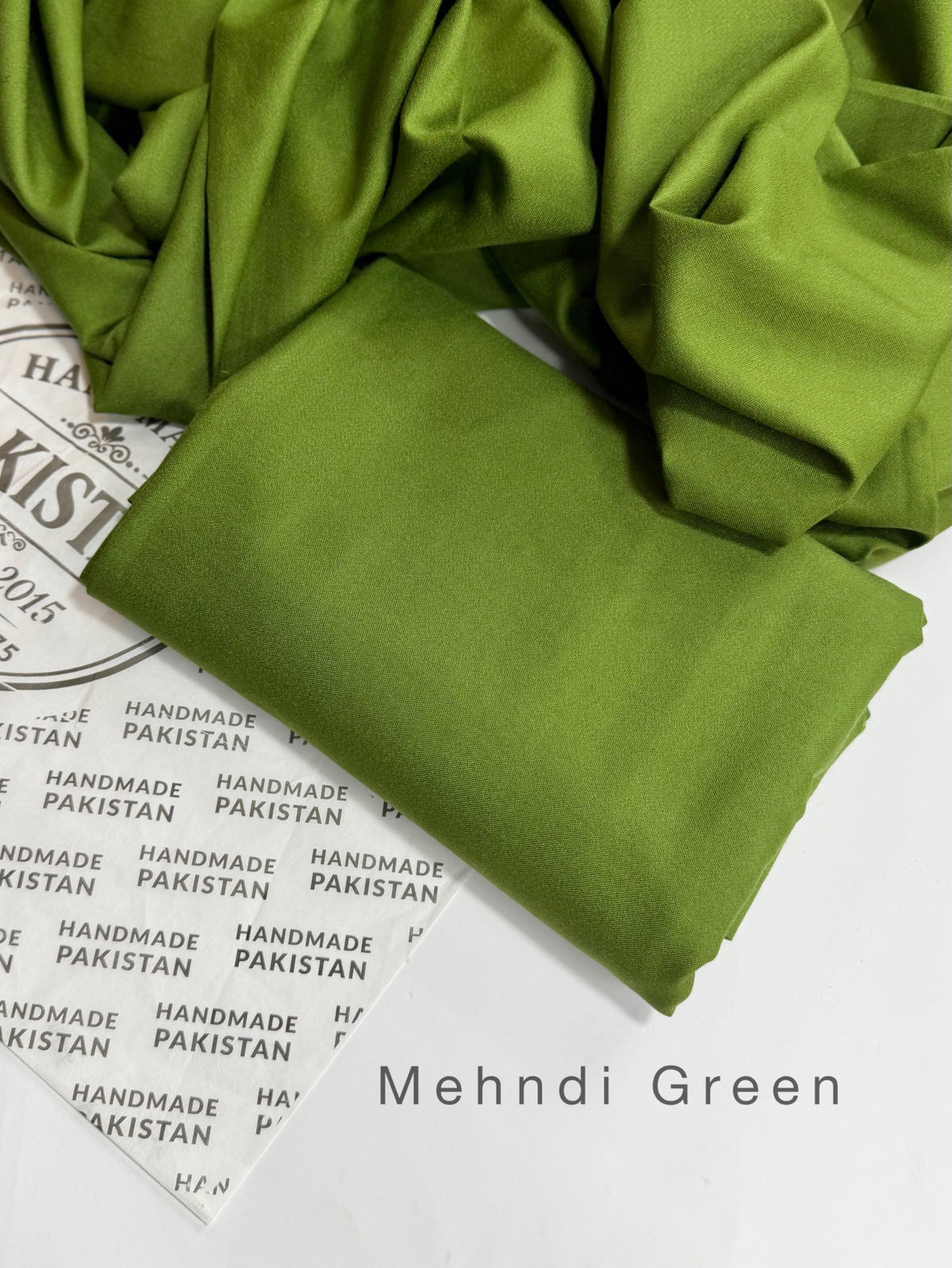 Plain Marina Suit | Mehndi Green