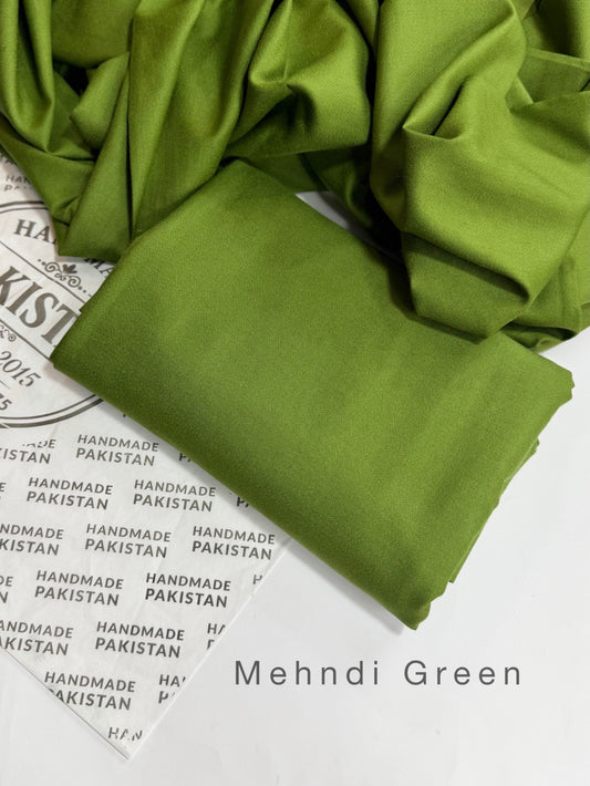 Plain Marina Suit | Mehndi Green