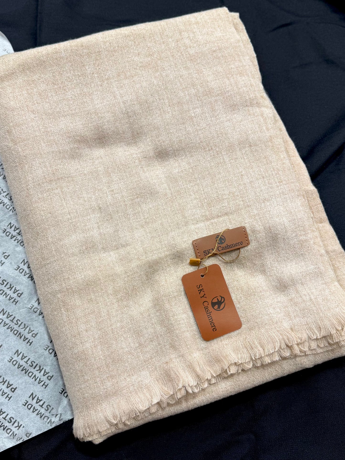 Sky Cashmere Plain Pashmina Shawl Perfect Soft Material for Winter | Light Skin